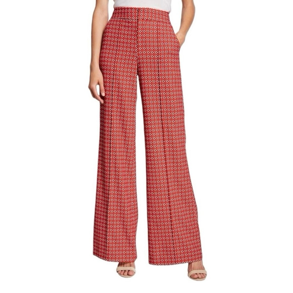 Alice + Olivia Dylan High Waist Wide Leg Pants